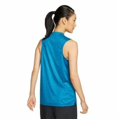 Nike Golf Nike Dri-FIT Blade Print Womens Sleeveless Golf Polo -Clubs Shop 10278 301GREENABYSS 1