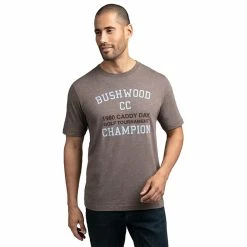TravisMathew Caddy Day Mens Golf T-Shirt 8 TravisMathew Caddy Day Mens Golf T-Shirt -Clubs Shop 10542 HEATHERCOFFEE