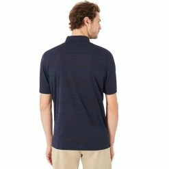 Oakley Aero Stripe Jacquard Mens Golf Polo -Clubs Shop 10850 6ACFATHOM 1
