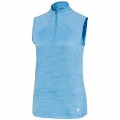 PUMA Golf Puma Daily Mockneck Womens Sleeveless Golf Polo -Clubs Shop 11533 03ETHRLBLHTR d36c1ed6 f99e 4922 ba45 b6c85dc15413