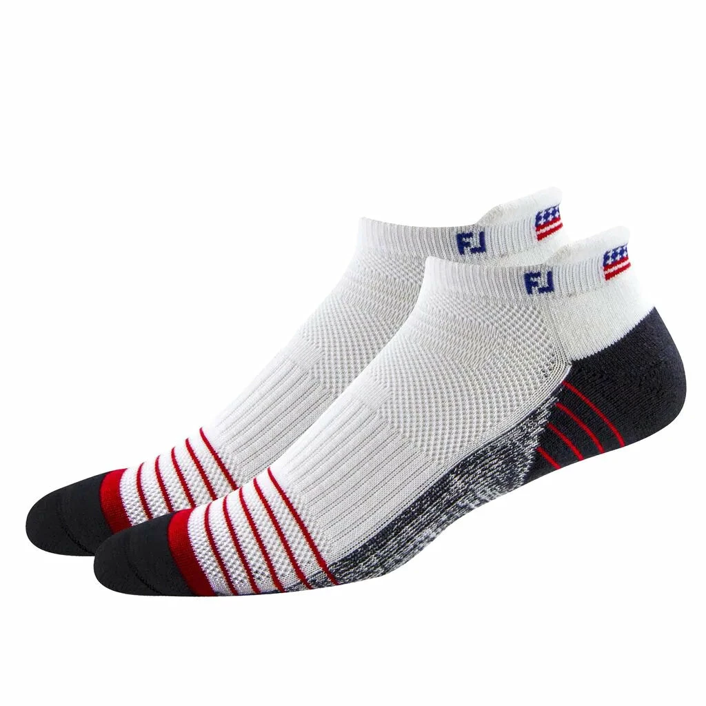 FootJoy TechSof Tour Flag Roll Tab Mens Golf Socks 1 FootJoy TechSof Tour Flag Roll Tab Mens Golf Socks