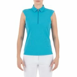 NVO Nikki Womens Sleeveless Golf Polo 13 NVO Nikki Womens Sleeveless Golf Polo -Clubs Shop 12331 ICEBLUE401