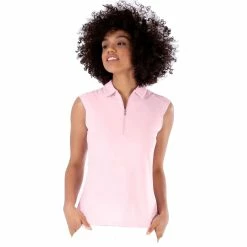 NVO Nikki Womens Sleeveless Golf Polo 16 NVO Nikki Womens Sleeveless Golf Polo -Clubs Shop 12331 QUIETPINK616