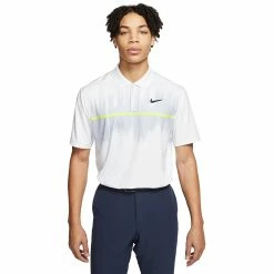 Nike Golf Nike Dri-FIT Vapor Printed Mens Golf Polo -Clubs Shop 13205 100WHITE