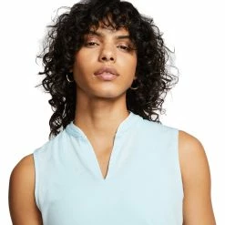 Nike Golf Nike Breathe Fairway Womens Sleeveless Golf Polo -Clubs Shop 13298 449TOPAZMIST 1
