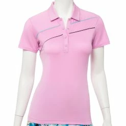 EP NY Bora Bora Curved Piping Womens Short Sleeve Golf Polo