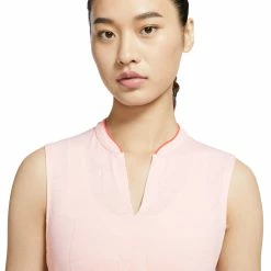 Nike Golf Nike Breathe Womens Sleeveless Golf Polo -Clubs Shop 15786 WASHDCORAL664 1