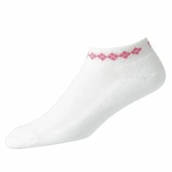FootJoy ProDry Sportlet Argyle Womens No Show Golf Socks -Clubs Shop 17742 WHITEPINK d2314f25 298e 4562 923f 2a9afcb62a8b