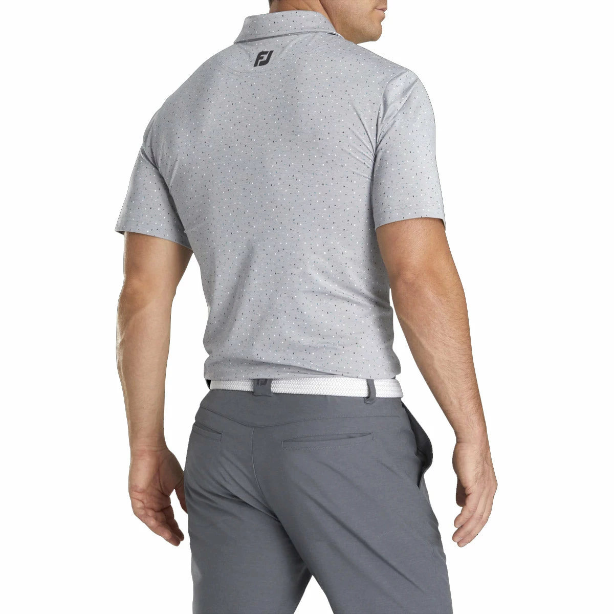 FootJoy Lisle Confetti Print Mens Golf Polo 2 FootJoy Lisle Confetti Print Mens Golf Polo - Image 2