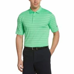 Callaway Ventilated Stripe Mens Golf Polo -Clubs Shop 17872 IRISHGREEN d191a345 aa83 439f 9999 5f9d85d0488e