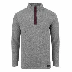 Swannies Wolff Fleece Mens Golf 1/4 Zip -Clubs Shop 17970 GRYHTHRMAROON