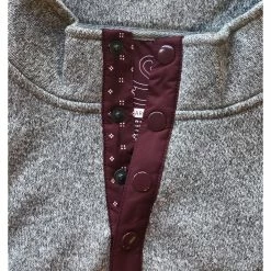 Swannies Wolff Fleece Mens Golf 1/4 Zip -Clubs Shop 17970 GRYHTHRMAROON 1