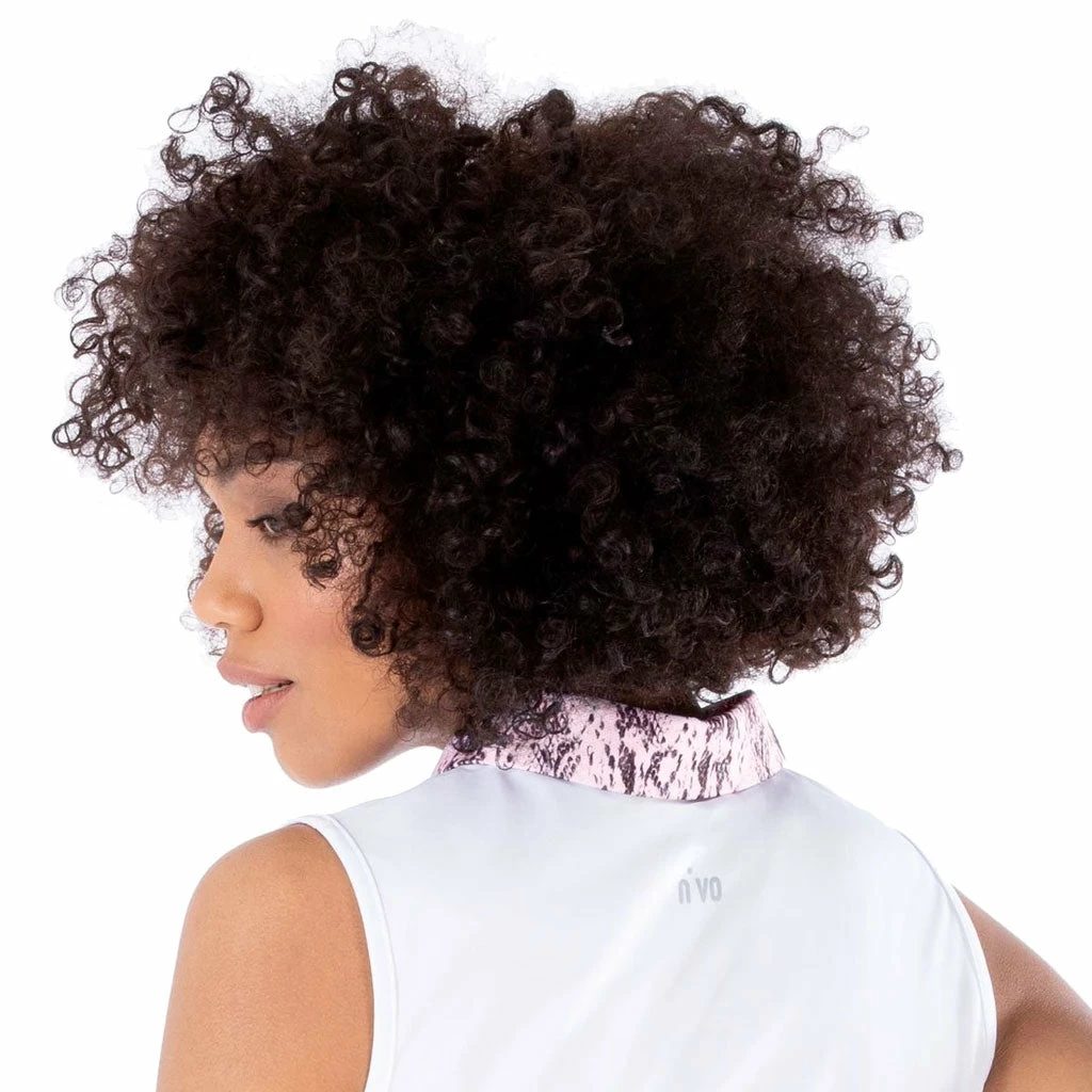 NVO Darci White Womens Sleeveless Golf Polo 2 NVO Darci White Womens Sleeveless Golf Polo - Image 2