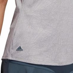 Adidas Golf Adidas Jacquard Womens Sleeveless Golf Polo -Clubs Shop 18759 GLORYGREY 2 96350bf0 73d9 4cf7 8678 72931a9939ec