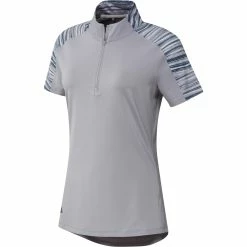 Adidas Golf Adidas Ultimate365 Printed Womens Short Sleeve Golf Polo