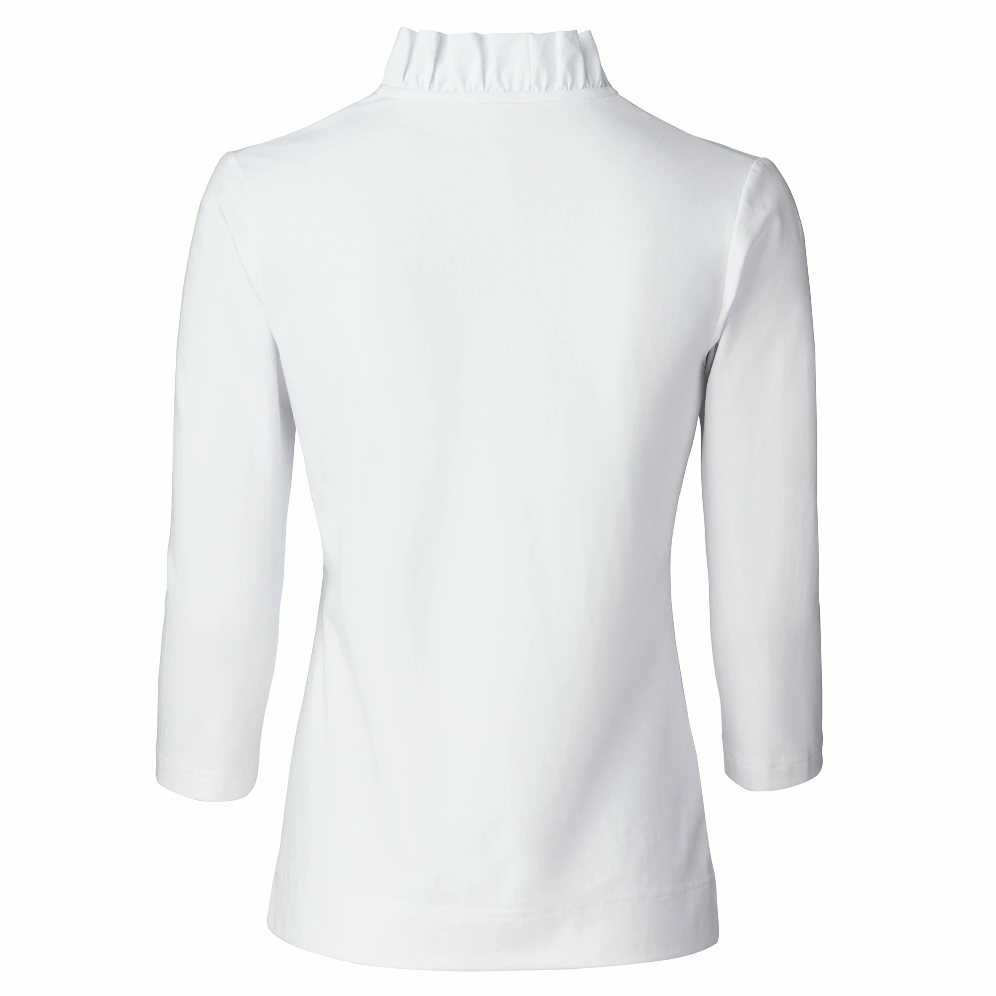Daily Sports Patrice 3/4 Sleeve White Womens Golf Polo 2 Daily Sports Patrice 3/4 Sleeve White Womens Golf Polo - Image 2