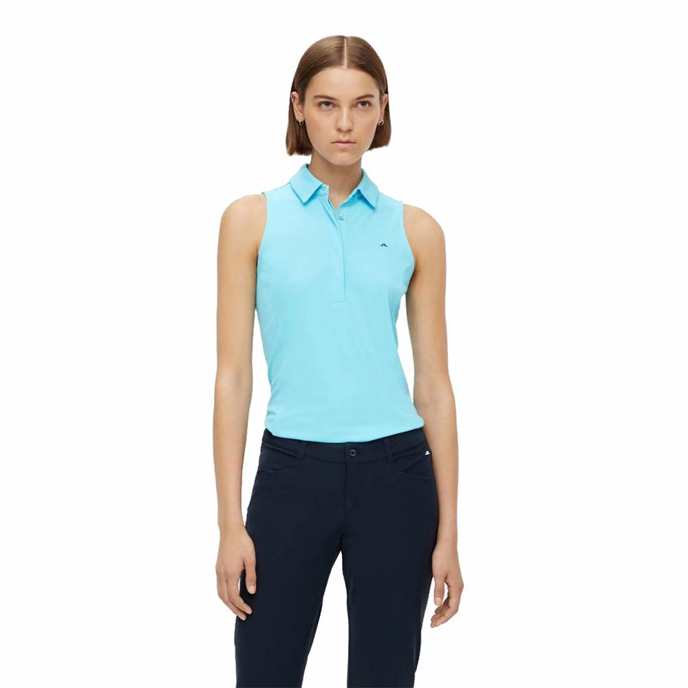 J.Lindeberg J. Lindeberg Dena Womens Sleeveless Golf Polo 2021 1 J.Lindeberg J. Lindeberg Dena Womens Sleeveless Golf Polo 2021