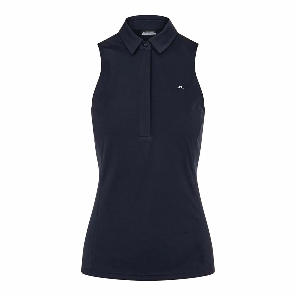J.Lindeberg J. Lindeberg Dena Womens Sleeveless Golf Polo 2021 2 J.Lindeberg J. Lindeberg Dena Womens Sleeveless Golf Polo 2021 - Image 2