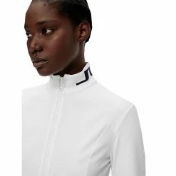 J.Lindeberg J. Lindeberg Therese Mid Layer Womens Full Zip Golf Jacket -Clubs Shop 19692 WHITE 1 77df0c46 6538 4725 aa8b 0f9ee98435f8