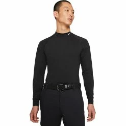 Nike Golf Nike Dri-FIT UV Vapor Mens Longsleeve Golf Shirt -Clubs Shop 20849 BLACK010 0569b0ce dccc 499c 954a 3759188efa04