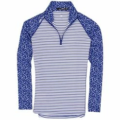 Polo Ralph Lauren RLX Ralph Lauren Printed UV Protection Mini Island Daisy Womens Golf 1/4 Zip