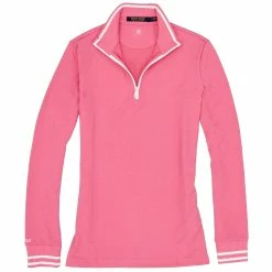 Polo Ralph Lauren Polo Golf Ralph Lauren Extreme Jersey Lauren Pink Womens Golf 1/4 Zip