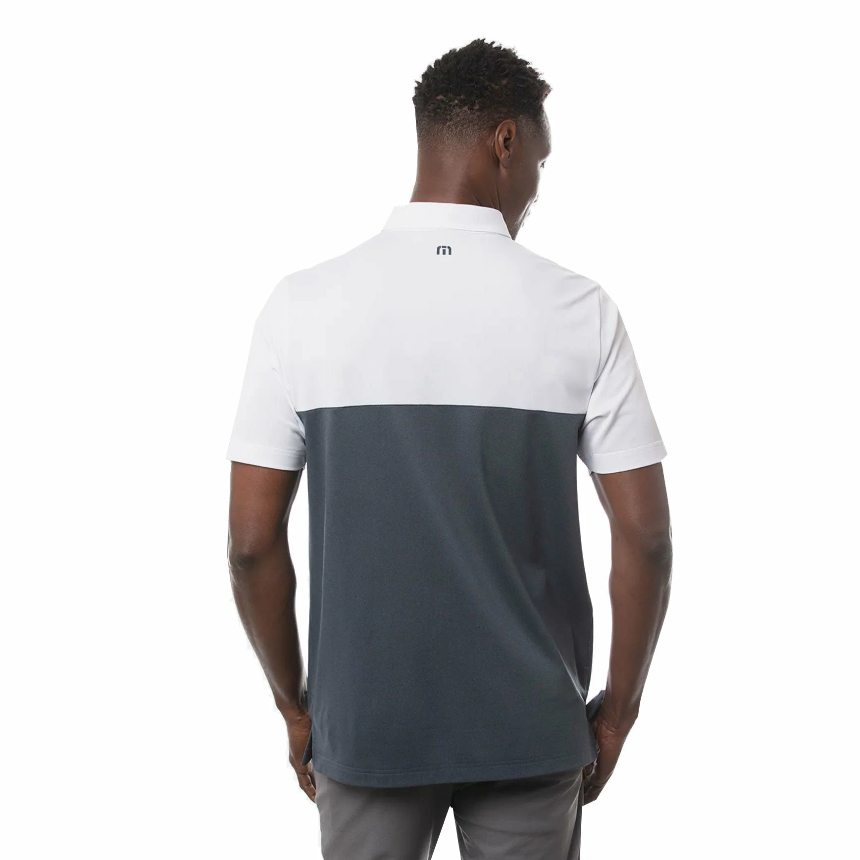 TravisMathew Finally Friday White Mens Golf Polo 2 TravisMathew Finally Friday White Mens Golf Polo - Image 2