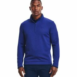 Under Armour Storm SweaterFleece Mens Golf 1/2 Zip 25 Under Armour Storm SweaterFleece Mens Golf 1/2 Zip -Clubs Shop 22487 ROYAL400