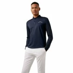 J.Lindeberg J. Lindeberg Bridge Regular Fit Mens Longsleeve Golf Polo -Clubs Shop 22546 JLNAVY6855 eb8ff8e5 7359 4152 909c 0378caaabaf0