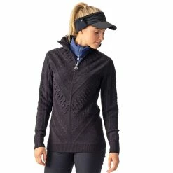 Daily Sports Amedine Womens 1/4 Zip Golf Sweater -Clubs Shop 22632 NAVY590