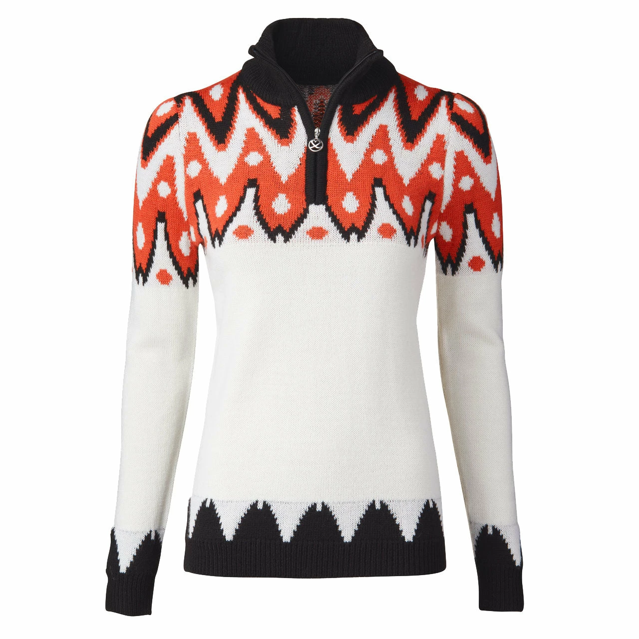 Daily Sports Sandrine White Womens 1/4 Zip Golf Sweater 1 Daily Sports Sandrine White Womens 1/4 Zip Golf Sweater