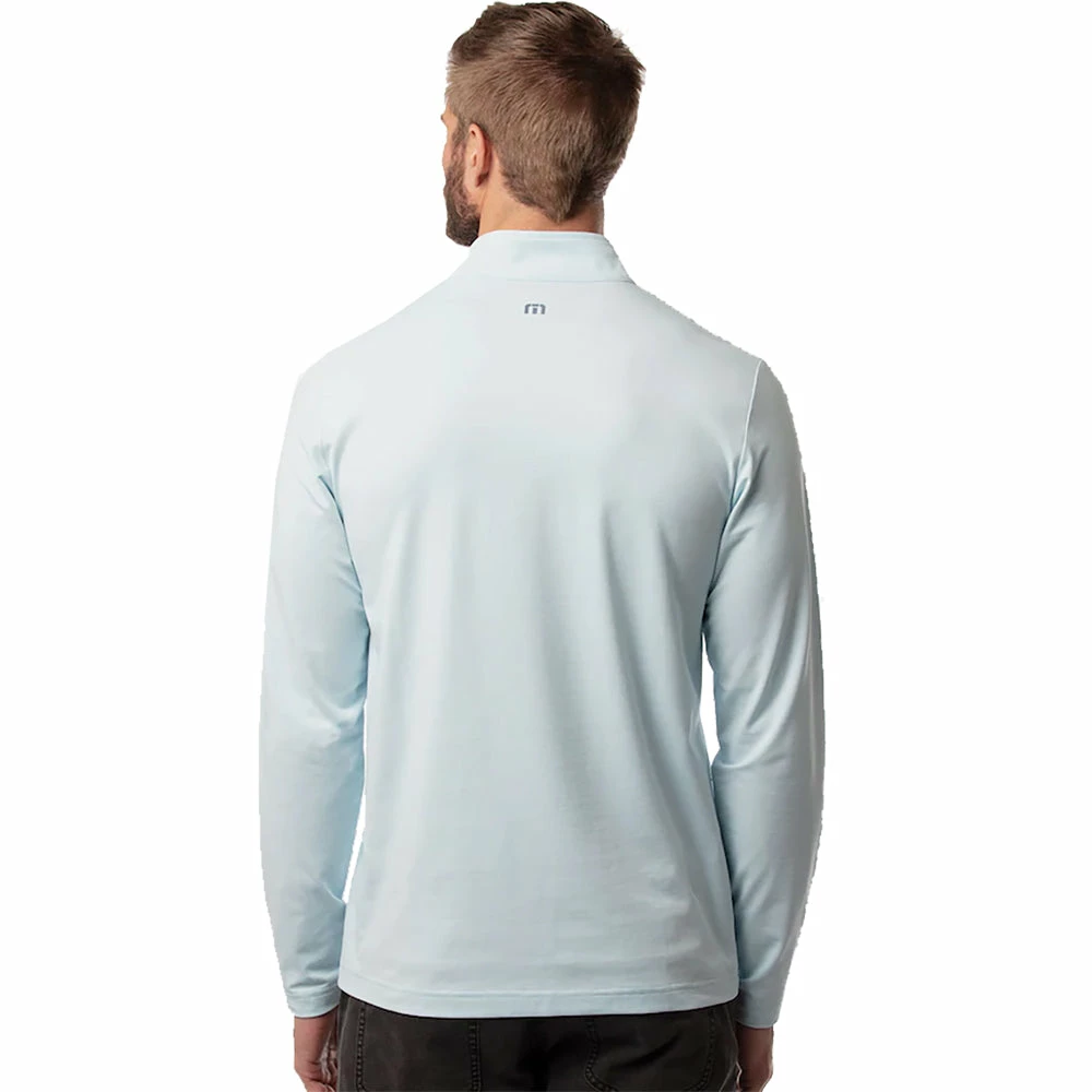 TravisMathew Blue Blanket Mens Golf 1/4 Zip 2 TravisMathew Blue Blanket Mens Golf 1/4 Zip - Image 2
