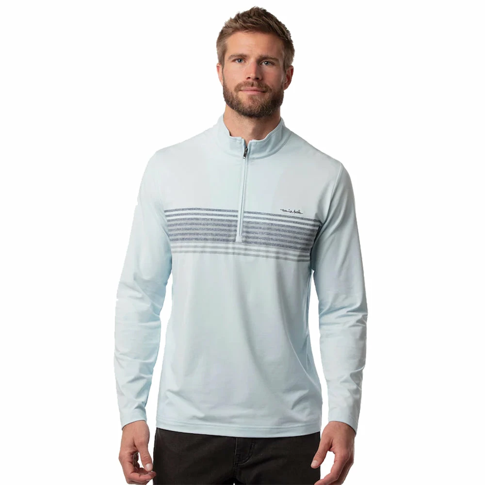 TravisMathew Blue Blanket Mens Golf 1/4 Zip 1 TravisMathew Blue Blanket Mens Golf 1/4 Zip