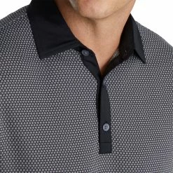 FootJoy Jacquard Dot Lisle Black Mens Golf Polo 5 FootJoy Jacquard Dot Lisle Black Mens Golf Polo -Clubs Shop 22713 BLACKWHITE 2 86735db5 63c4 4db6 954c 3f1000dfbb04