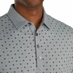 FootJoy Athletic Fit Deco Print Heather Grey Mens Golf Polo 5 FootJoy Athletic Fit Deco Print Heather Grey Mens Golf Polo -Clubs Shop 22715 HTHRGRYBLACK 2 d01a4693 b81b 476e 858c e468ed5be5d3