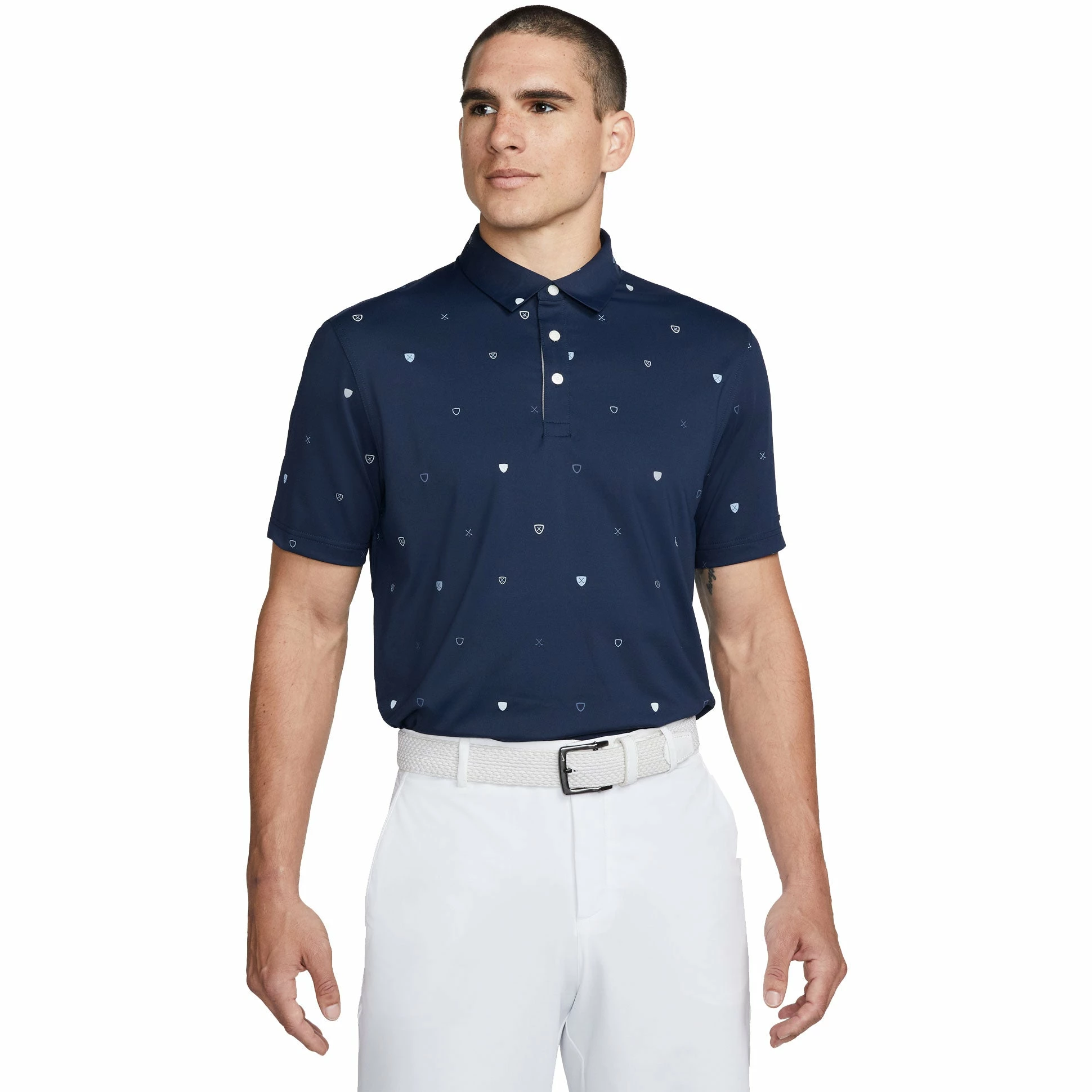 Nike Golf Nike Dri-FIT Player Heritage Print Mens Golf Polo 4 Nike Golf Nike Dri-FIT Player Heritage Print Mens Golf Polo - Image 4
