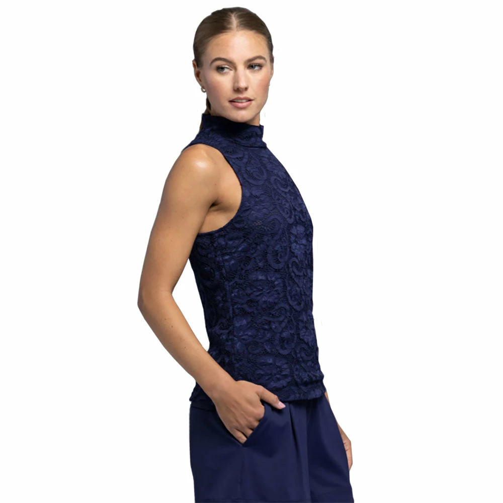 Greyson Scarlett Lennox Lace Mock Neck Womens Top 3 Greyson Scarlett Lennox Lace Mock Neck Womens Top - Image 3