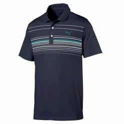 PUMA Golf Puma MATTR Canyon Mens Golf Polo -Clubs Shop 23277 NVYANGELBL09