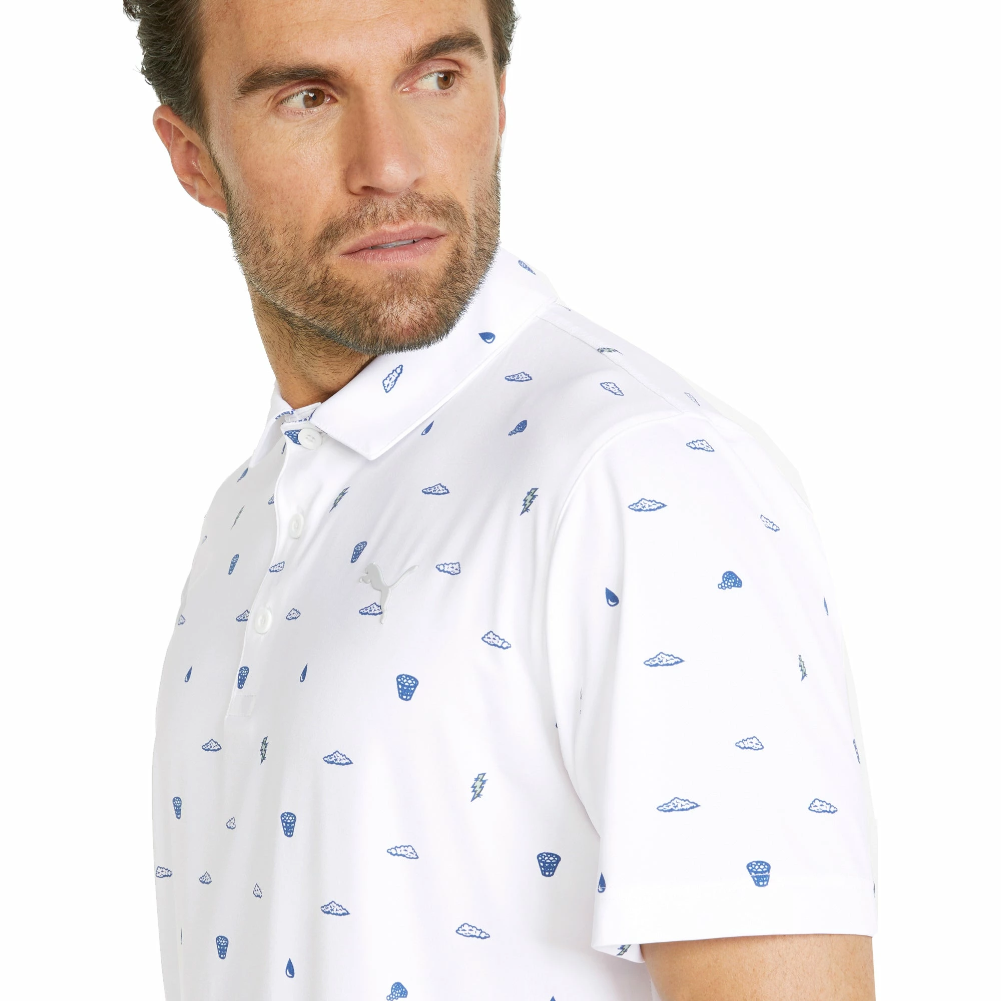 PUMA Golf Puma MATTR Pouring Buckets Mens Golf Polo 2 PUMA Golf Puma MATTR Pouring Buckets Mens Golf Polo - Image 2