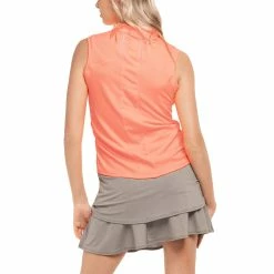 Lucky In Love Aspire Rib Womens Golf Tank Top -Clubs Shop 23661 PEACHGLOW805 2 3500101b dc96 4bfd 9958 2bf9dc194f68