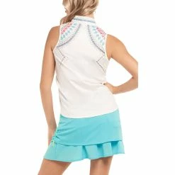 Lucky In Love Quick Sand White Womens Sleeveless Golf Polo 5 Lucky In Love Quick Sand White Womens Sleeveless Golf Polo -Clubs Shop 23663 WHITE110 2 75309ebb 1e1c 4b70 8462 796d50de8f2d