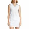 Polo Ralph Lauren Polo Golf Ralph Lauren Cricket Pure White Elite Blue Womens Sleeveless Golf Polo