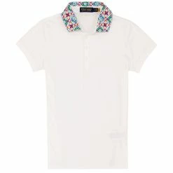 Polo Ralph Lauren Polo Golf Ralph Lauren Lux Jersey Pure White Womens Golf Polo