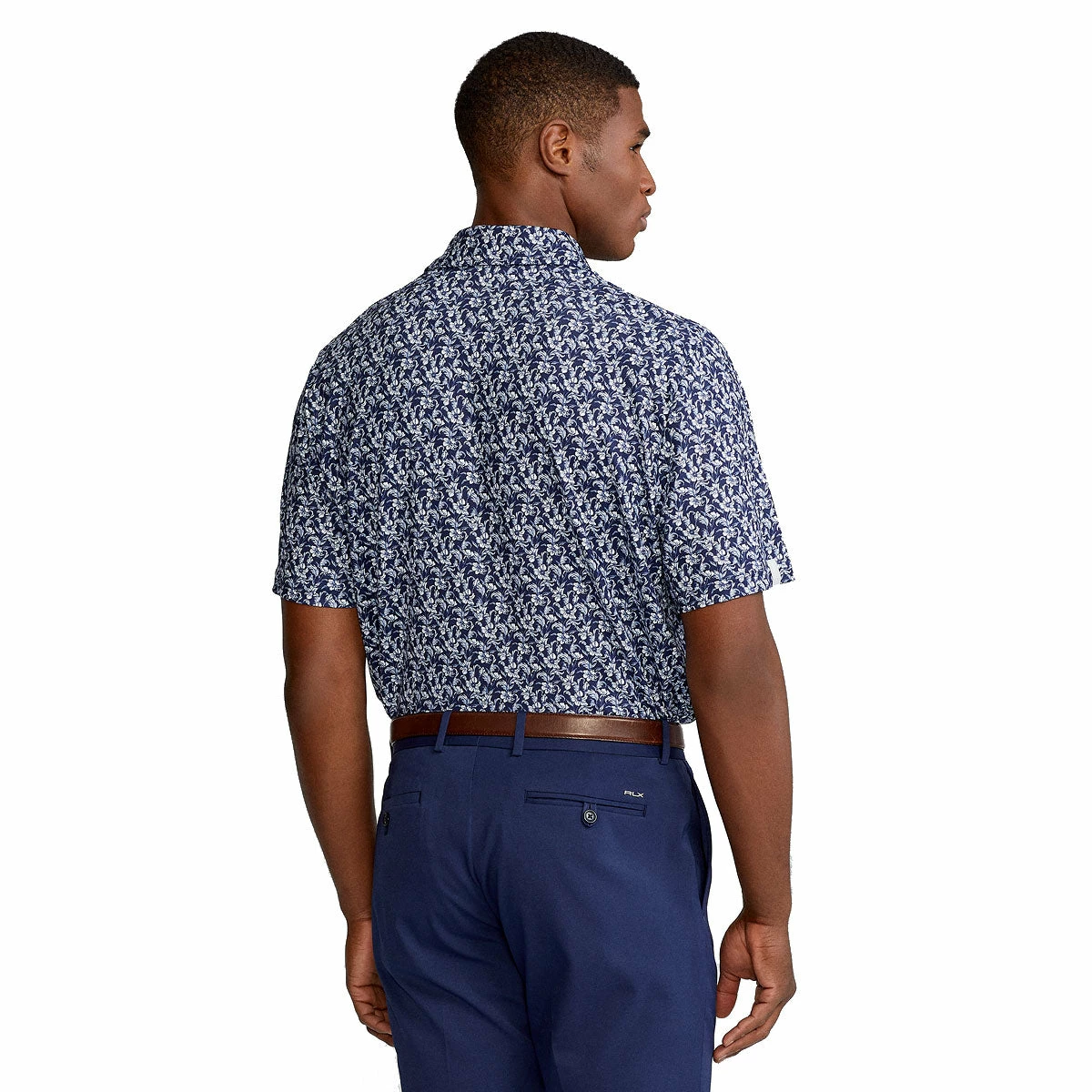Polo Ralph Lauren RLX Ralph Lauren Printed Lightweight Airflow Jersey Navy Floral Mens Golf Polo 2 Polo Ralph Lauren RLX Ralph Lauren Printed Lightweight Airflow Jersey Navy Floral Mens Golf Polo - Image 2