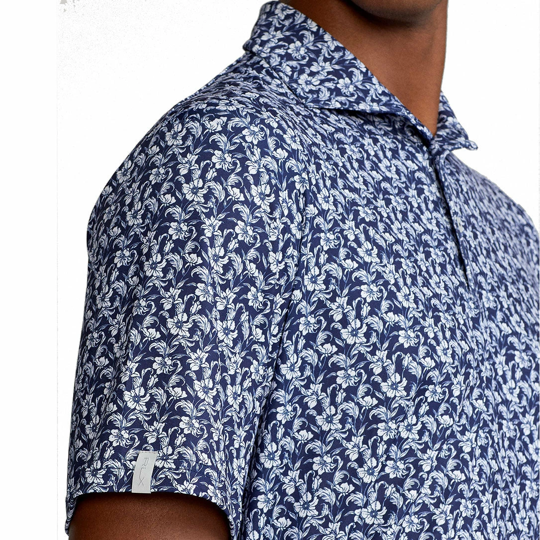 Polo Ralph Lauren RLX Ralph Lauren Printed Lightweight Airflow Jersey Navy Floral Mens Golf Polo 3 Polo Ralph Lauren RLX Ralph Lauren Printed Lightweight Airflow Jersey Navy Floral Mens Golf Polo - Image 3