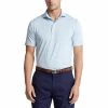Polo Ralph Lauren RLX Ralph Lauren Lightweight Multi Stripe 2 Elite Blue Mens Golf Polo