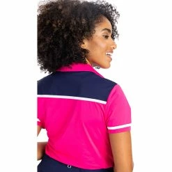 Kinona Button Up Beauty Womens Golf Polo -Clubs Shop 25091 PREPPYPINK341 1