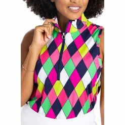 Kinona Keep It Covered Printed Womens Sleeveless Golf Polo -Clubs Shop 25158 MDRNARGYLE937 2ca546ae 7817 49f9 959d 129d66a106d4