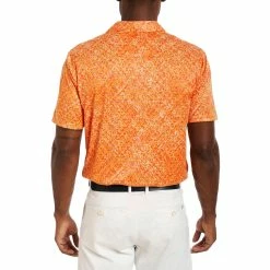 Robert Graham Downdrift Performance Knit Mens Golf Polo 6 Robert Graham Downdrift Performance Knit Mens Golf Polo -Clubs Shop 25817 ORANGE 2