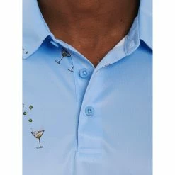 Robert Graham Gibson Performance Knit Mens Golf Polo -Clubs Shop 25820 LIGHTBLUE 1